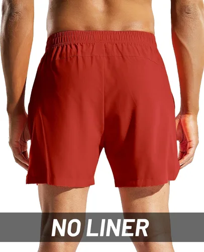 Vista 3 de MIER Pantalones cortos deportivos para correr de 5 pulgadas para hombre con bolsillos, de secado rápido, ligeros, pantalones cortos de entrenamiento