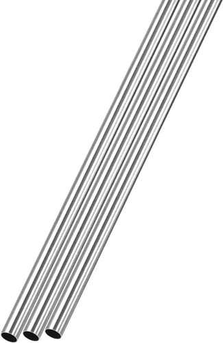 Vista 32 de METALLIXITY Tubo de acero inoxidable 304 (0.079 in de diámetro x 0.006 in de pared T x 9.843 in de largo), 3 piezas, tubo recto - para muebles