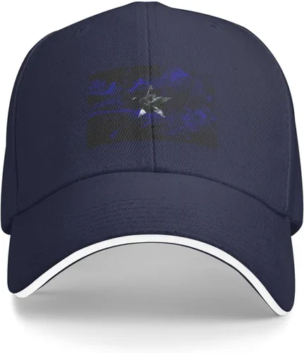 Vista 2 de Smoke Bonnie Blue Flag Baseball Cap for Men Women Outdoor Adjustable Dad Hat for All Seasons