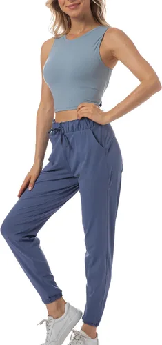 Vista 178 de Kcutteyg - Pantalones deportivos con bolsillos para mujer, diseño suave, ligero y de secado rápido, para entrenamiento, gimnasia, yoga y correr