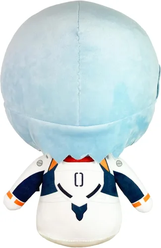Vista 3 de Great Eastern Entertainment Evangelion Nueva Película - Rei Ayanami Plug Suit Sentado Felpa 12" H