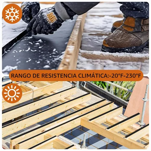 Vista 4 de Cinta de vigueta de cubierta de butilo 6" x 50' Paquete de 2