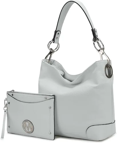 Vista 54 de MKF Collection Mia K - Bolso Hobo para mujer, de piel vegana, bolso de hombro holgado, bolso con asa superior