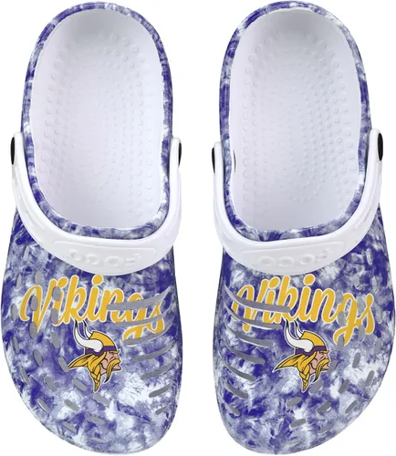 Vista 85 de FOCO NFL Womens NFL Team Logo Cloudie Garden Water Sandals Shoes Slipper Clogs with Strap