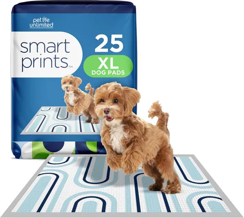 Vista 14 de Pet Life Unlimited Smart Prints - Almohadillas grandes para cachorros, 22 x 22 pulgadas, 42 unidades (L) Elegantes almohadillas de entrenamiento
