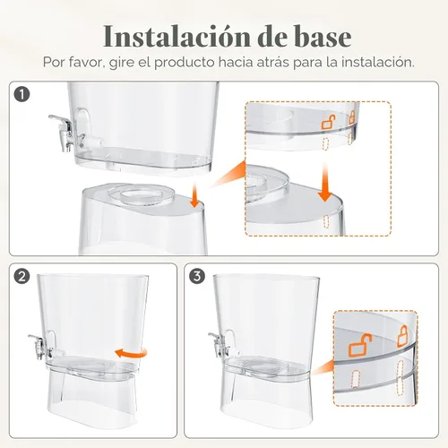 Vista 10 de Lifewit Dispensador de bebidas de 2 galones con espita a prueba de fugas e