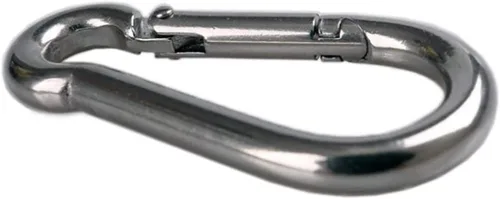 Vista 3 de HOMPER 4 piezas M6 Placa de ojo de gancho con almohadilla oblonga de acero inoxidable 304 y 4 piezas de clips de mosquetón, gancho de techo