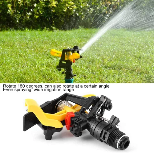 Vista 2 de Rociador de impulso de jardín de riego de impacto 2PCS para riego de agua, hilo macho DN15