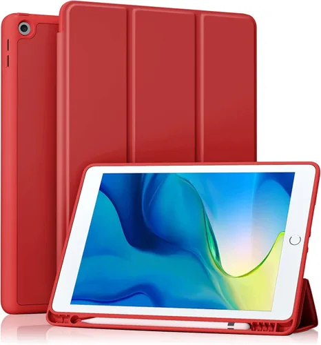 Vista 9 de Akkerds - Funda Compatible con iPad de 10.2 Pulgadas 2021/2020/2019, para iPad de 9ª/8ª/7ª Generación con Soporte para Lápiz, Funda Protectora