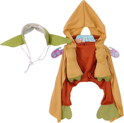 Vista 4 de Disfraz Rubies, traje para mascota de Star Wars, Yoda con brazos, S, Como se muestra