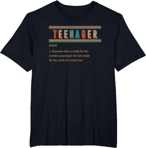 Vista 45 de Camiseta divertida de regalo de cumpleaños para niñas y niños y adolescentes, Negro, S