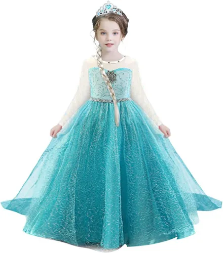 Vista 3 de Nileafes Disfraz de princesa para niña fiesta de cumpleaños disfraz de cosplay para niños