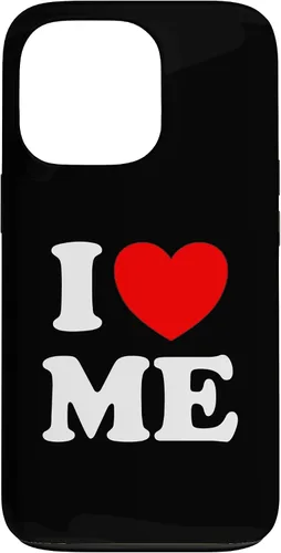 Vista 10 de Carcasa divertida para iPhone 16 I Love Me I Red Heart Me I Love Me Myself And I