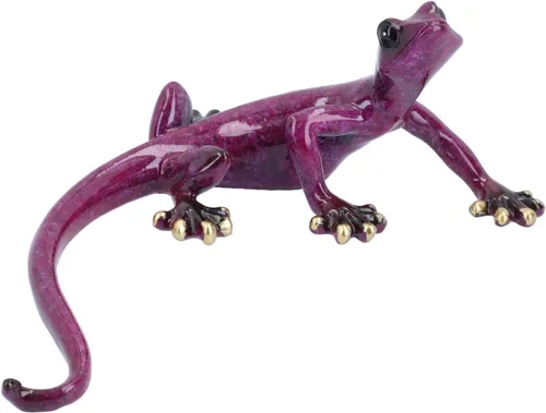 Vista 23 de AB Tools Blue Gecko Lizard Resina Cobertizo de pared Escultura Decoración Estatua Pequeña Casa Ornamento