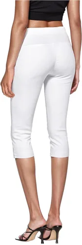 Vista 3 de Hybrid & Company Pantalones cortos capri de sarga milenaria súper cómodos y elásticos para mujer
