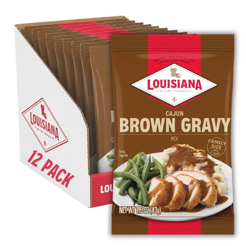 Vista 10 de Louisiana Fish Fry Products Mezcla de salsa de camarones BBQ, 1.5 onzas, paquete de 12