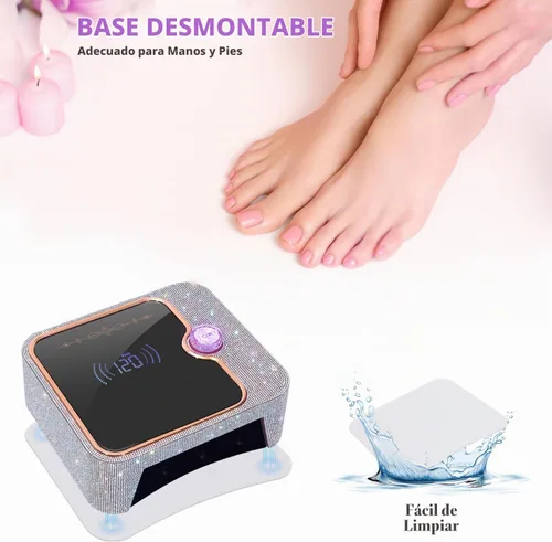 Vista 6 de Luz UV para uñas, lámpara UV recargable para uñas