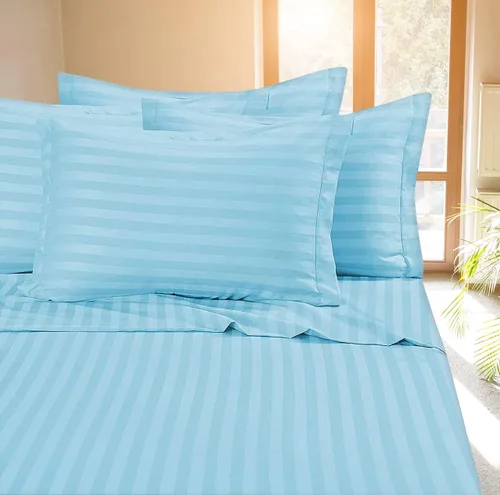 Vista 7 de CrystalTowels Super Luxury - Juego de sábanas de 4 piezas de hotel - Microfibra de doble cepillado - Sin arrugas - Bolsillos profundos - Sábanas