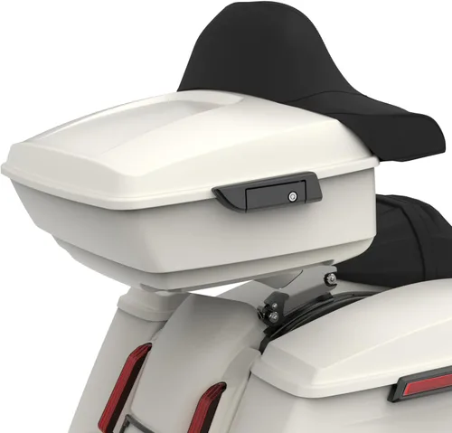 Vista 72 de Moto Onfire King Tour - Maletero con almohadilla de respaldo para Harley Touring 1997+ (Barracuda Silver)