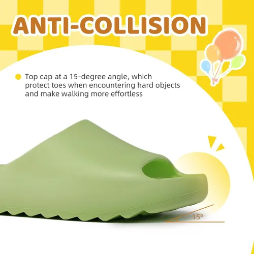 Vista 55 de Sandalias acolchadas para mujeres, hombres y niños, cómodas, antideslizantes, suaves, impermeables, para baño, ducha, sandalias acolchadas de suela