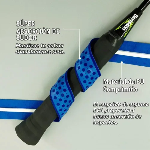 Vista 4 de Senston New Rackets Grip Anti Slip Perforated Super Absorbent Tennis Overgrip Badminton Overgrip Pickleballs Overgrip Negro