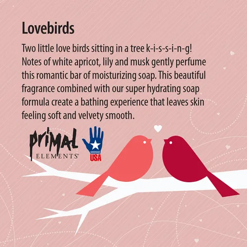 Vista 3 de Primal Elements Jabón para pan, pájaros del amor, 5.5 libras