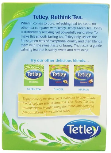 Vista 3 de Tetley Té Verde, Miel, 72 Bolsas de Té