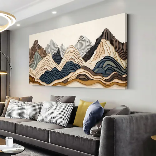 Vista 35 de ZOMNAI Arte de pared de mujer japonesa, pintura de estilo asiático, fondo amarillo, decoración de pared, tatuaje de peces en la parte posterior