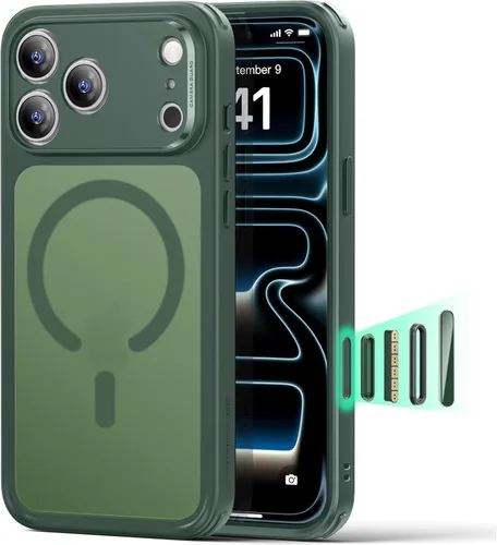 Vista 12 de ESR Funda para iPhone 14 Plus, compatible con MagSafe, protección de grado militar a prueba de golpes, resistente al amarillamiento, funda magnética