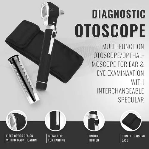 Vista 6 de ASA TECHMED Nurse Essentials - Kit profesional con estuche de viaje de mano Kit de 3 piezas incluye monitor de presión arterial para adultos