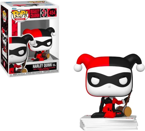 Vista 3 de Funko Harley 30 años Harley Quinn con tarjetas exclusivas con protector Pop