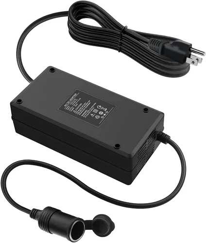 Vista 2 de ALITOVE Convertidor de CA a CC de 110 V a 12 V 20.8 A 250 W con enchufe para encendedor de cigarrillos de automóvil y cable de extensión