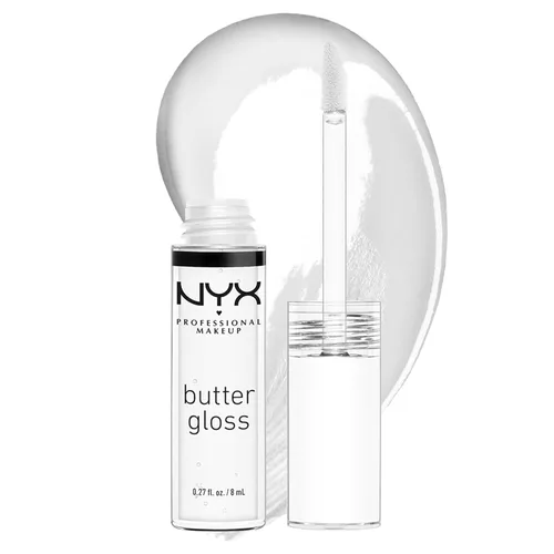 Vista 24 de NYX MAQUILLAJE PROFESIONAL Brillo de mantequilla, brillo de labios no pegajoso, - Eclair (rosa)