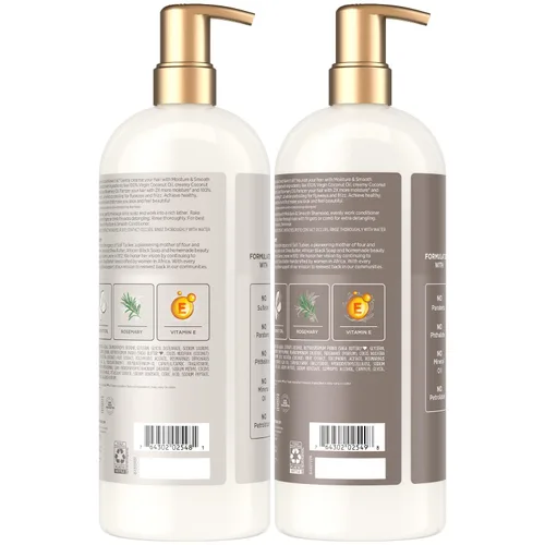Vista 2 de SheaMoisture - Juego de champú y acondicionador, humedad y suave, 34 oz Ea