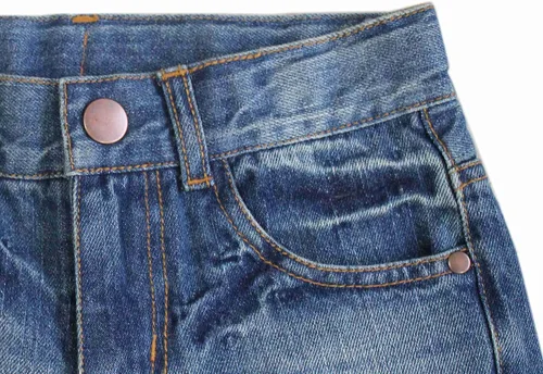 Vista 7 de Bienzoe Jeans de cintura ajustable para niños vaquero de cintura baja rasgada de algodón recto