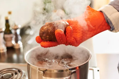 Vista 7 de Jolly Green Products Ekogrips - Guantes de barbacoa resistentes al calor para cocinar y manipular carne, guantes de horno de cocina, accesorio