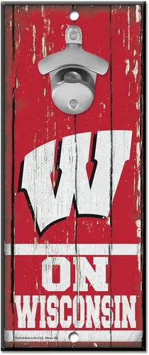 Vista 4 de WinCraft NCAA Abrebotellas de madera unisex para adultos, 5 x 11