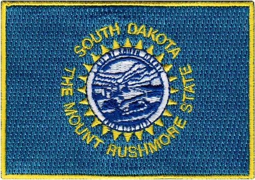 Vista 56 de Parche Bordado de la Bandera del Estado de Minnesota, Emblema MN, Planchado, Versión 2024