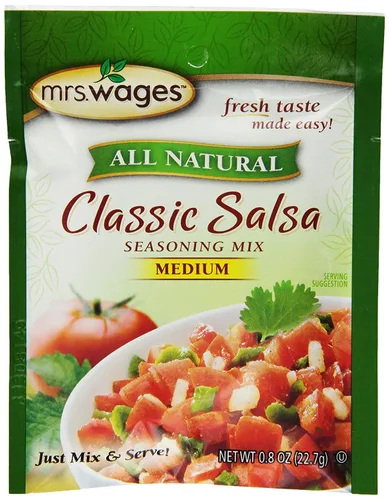 Vista 4 de Mrs. Wages Hot Jalapeno salsa mezcla de condimentos (paquete de 12), 0.8 onzas (paquete de 12)