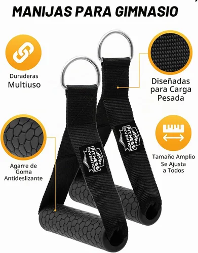 Vista 3 de Accesorio de cable de cuerda de tríceps, accesorio desplegable de cuerda de 35 pulgadas, accesorios de cable para gimnasio, manijas de cable,