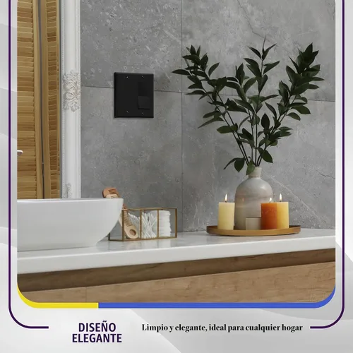 Vista 7 de ENERLITES Combination Decorator - Placa de pared basculante y salida en blanco, tamaño estándar, cubierta de interruptor de luz de 2 cuadras, 4.50 x
