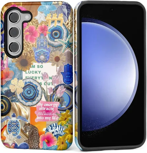 Vista 85 de Funda para Samsung Galaxy S23, Funda Híbrida Resistente 2 en 1 de Cuerpo Completo Resistente a Golpes con Protección Brillante para Samsung Galaxy