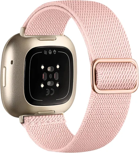 Vista 18 de Maledan Banda de Repuesto para Correas Fitbit Sense Hombres Mujeres, Correa de Reloj Elástica de Nylon Transpirable Suave para Versa 3/Versa 4