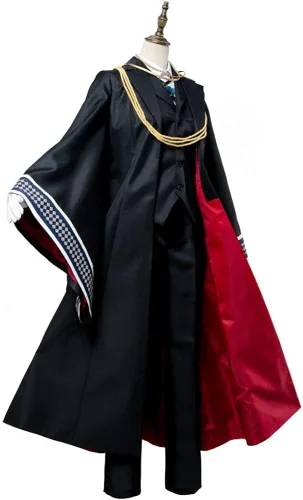 Vista 3 de The Antiguo Magus Bride Elias Ainsworth Cosplay traje negro conjunto completo