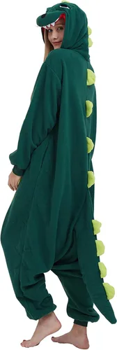 Vista 6 de DELEY Halloween Onesie Adult Pajamas Cosplay Animal Homewear Sleepwear Jumpsuit Costume for Women Men