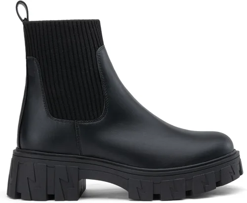 Vista 7 de Jeossy Botines 9610 para mujer, con plataforma Chelsea, tacón grueso, suela elástica