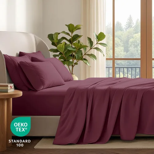 Vista 34 de Bare Home Sheet Set 1800 Ultra-Soft with 2 Pillowcases (Twin XL, Dark Blue)