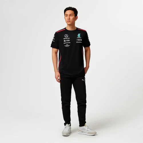 Vista 3 de Mercedes AMG Petronas Formula One Team - Colección oficial de productos de Fórmula 1 - Camiseta del equipo 2023 - Negro - Hombre - Talla XL