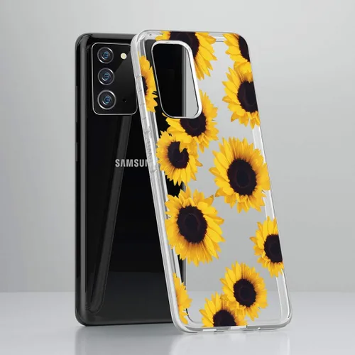Vista 6 de Funda para Galaxy Note 20, Samsung Note 20 para niñas y mujeres, a prueba de golpes, transparente, suave, flexible, TPU delgada, funda protectora