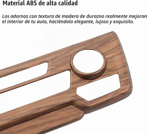 Vista 6 de Para CRV 2017-2021 - Perilla de aire acondicionado, panel de módulo de control de clima, ABS, madera de durazno, consola central, cubierta de panel